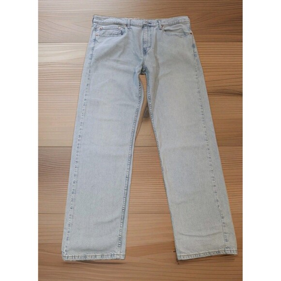 Levi's Other - Levi's 505 Men's Jeans 38x32 Light Wash Regular Fit Straight Leg Blue Denim 2024